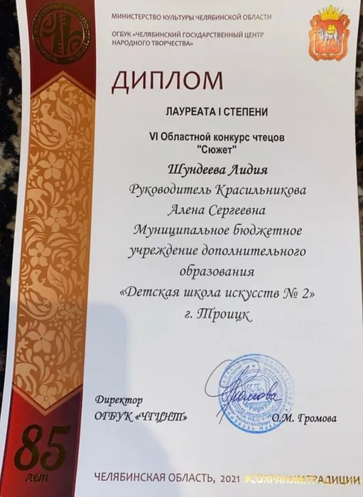 Сюжет 2021 Шундеева