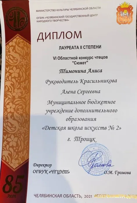 Сюжет 2021 Тимонина